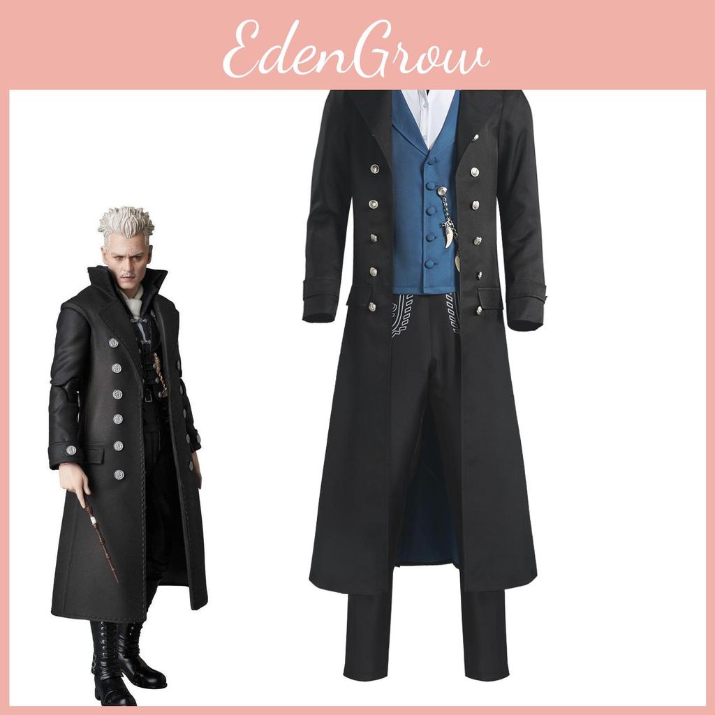 Завораживающий костюм для косплея Фантастических тварей 3 для персонажа Джонни Деппа Гриндевальда