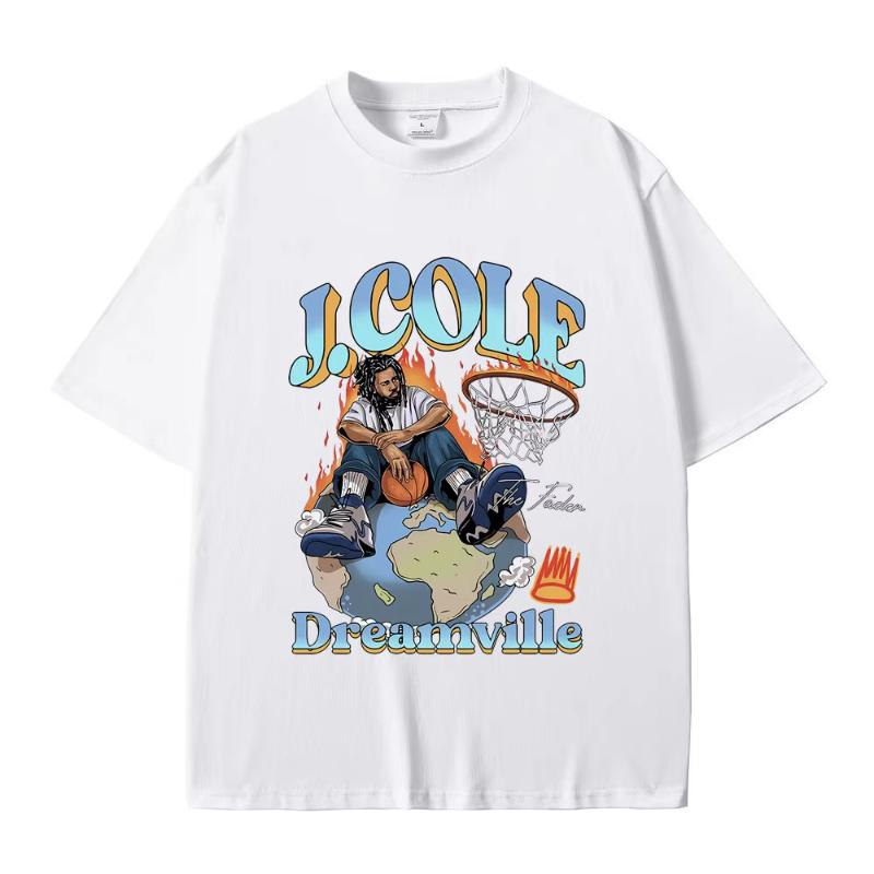 Best Famous Rapper J Cole The Fader Dreamville Graphics Tshirt Unisex Womens Hip Hop Vintage Tees Unisex Fashion Oversized Tshirt