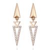 ELLE Jewelry 14K Tri-Edge Drop Earrings (Gold Pin) ELGPEE139