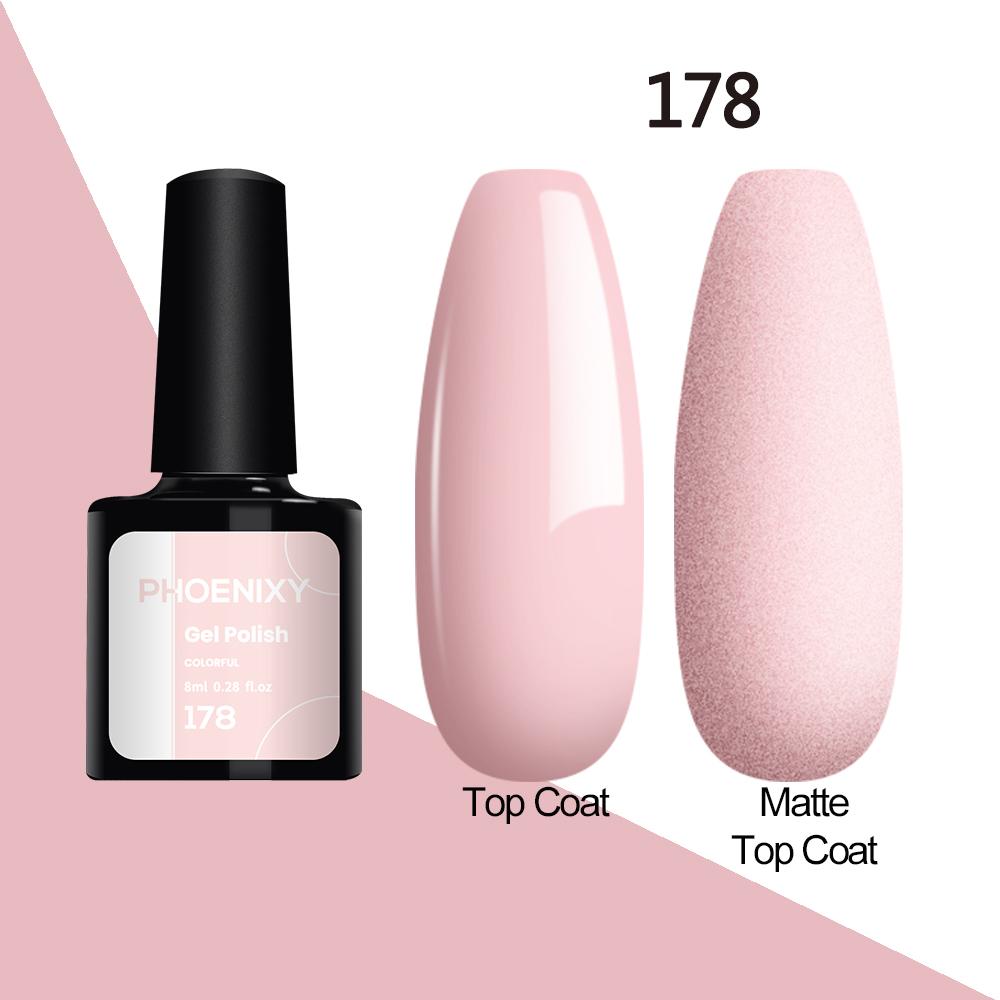 Лак для ногтей PHOENIXY, 8 мл, УФ-светодиодный гибридный лак для дизайна ногтей, гель-лайнер для маникюра, полупостоянная основа, верхнее покрытие, гель с блестками, блестящие цвета, гель