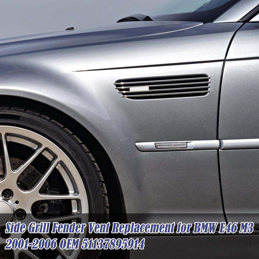 Замена боковой решетки крыла для BMW E46 M3 20012006 OEM 51137895914