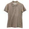 Made In Japan Short Sleeve Polo Shirt 38 Ash Brown Fawn Women Used