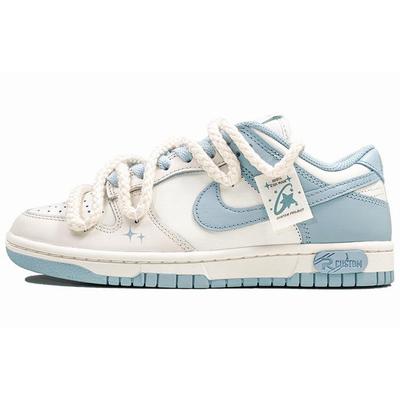 Кроссовки Dunk Low top для скейтбординга женские молочно-голубые DD1503-123(Команда27-)