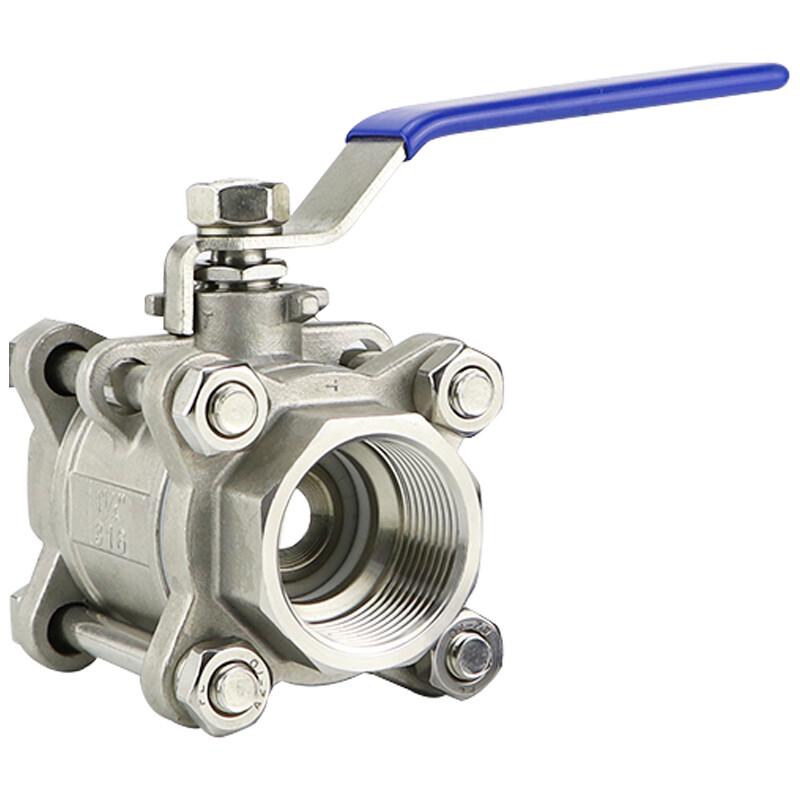 Bingyu AB0088 304 Stainless Steel Three-Piece Internal Thread Ball Valve