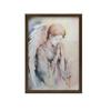 Modlący Się Anioł W Pastelowych Tonach Modlący Się Anioł W Pastelowych Tonach, 30X40 Cm, Rama Aluminiowa Złota, Papier Matowy 230 Gsm