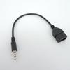 20 см Aux аудио конвертер 3,5 мм кабель-штекер к USB-разъему типа «штекер» USB автомобильный аудиокабель OTG автомобильный 3,5 мм адаптер провод шнур