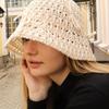 ELKE FLOWER RIBBON IVORY BUCKET HAT