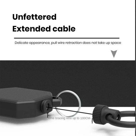 Рыболовная подвеска, телескопическая пряжка с высоким отскоком, легко тянущая пряжка-карабин, широко используемый держатель для ключей с защитой от потери, инструмент для кемпинга