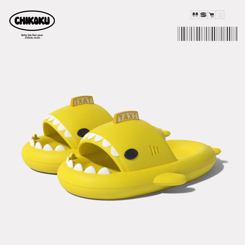 Летние тапочки-акула унисекс: Глобальный патент, модные сандалии из ЭВА для мужчин и женщин