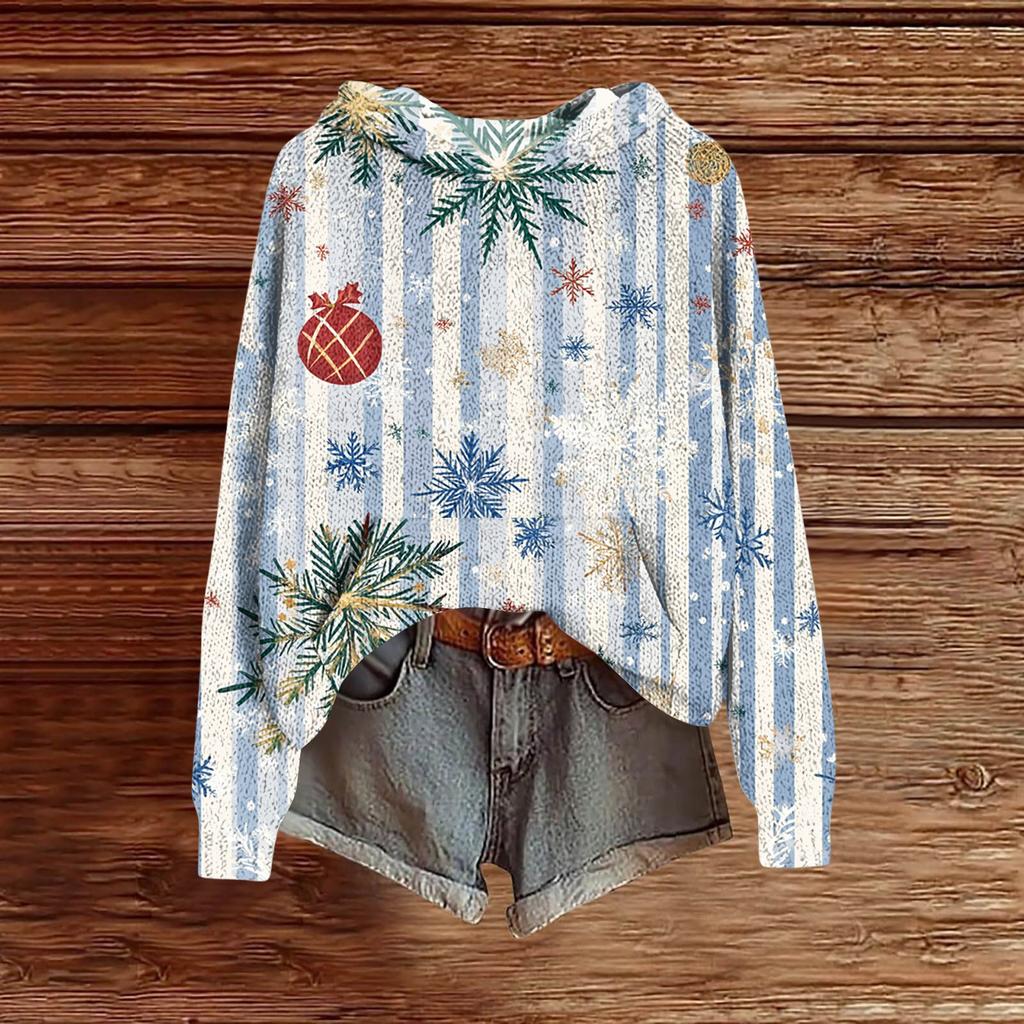 Женская модная повседневная толстовка с капюшоном и длинными рукавами с принтом