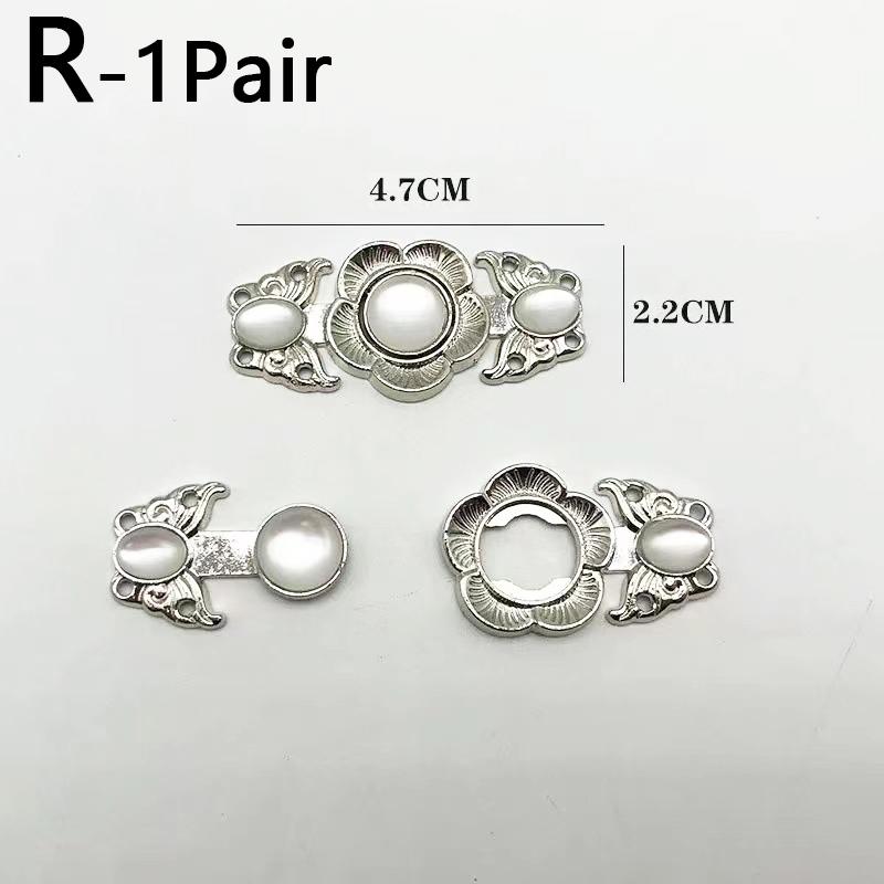 1Pair Sewing Materials Handmade Buckle Apparel Decoration DIY Craft For Cheongsam Exquisite Rhinestone Clothing Accessories