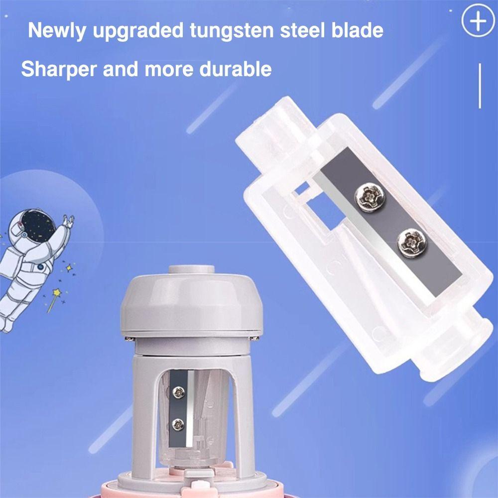 Astronaut/Panda Design Electric Pencil Sharpener Hand-cranked Mechanical Tool Creative Stationery