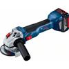 GWS 18V-10 Angle Grinder + 2 X 4.0Ah Batteries + GAL 18V-40 Charger + L-BOXX - 06019J4007