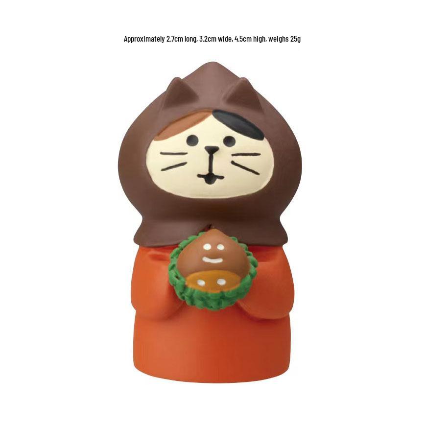 ZAKKA Осенний Урожай Смоляная Фигурка Кошки с Хурмовым Деревом - Модный INS Сюрприз-Бокс Украшение