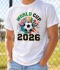 Футболка Чемпионата мира по футболу 2026, Футболка FIFA, Футбольная футболка США Канада Мексика, Футболка для болельщика Чемпионата мира, Подарок любителю футбола, Футболка для спортивного болельщика