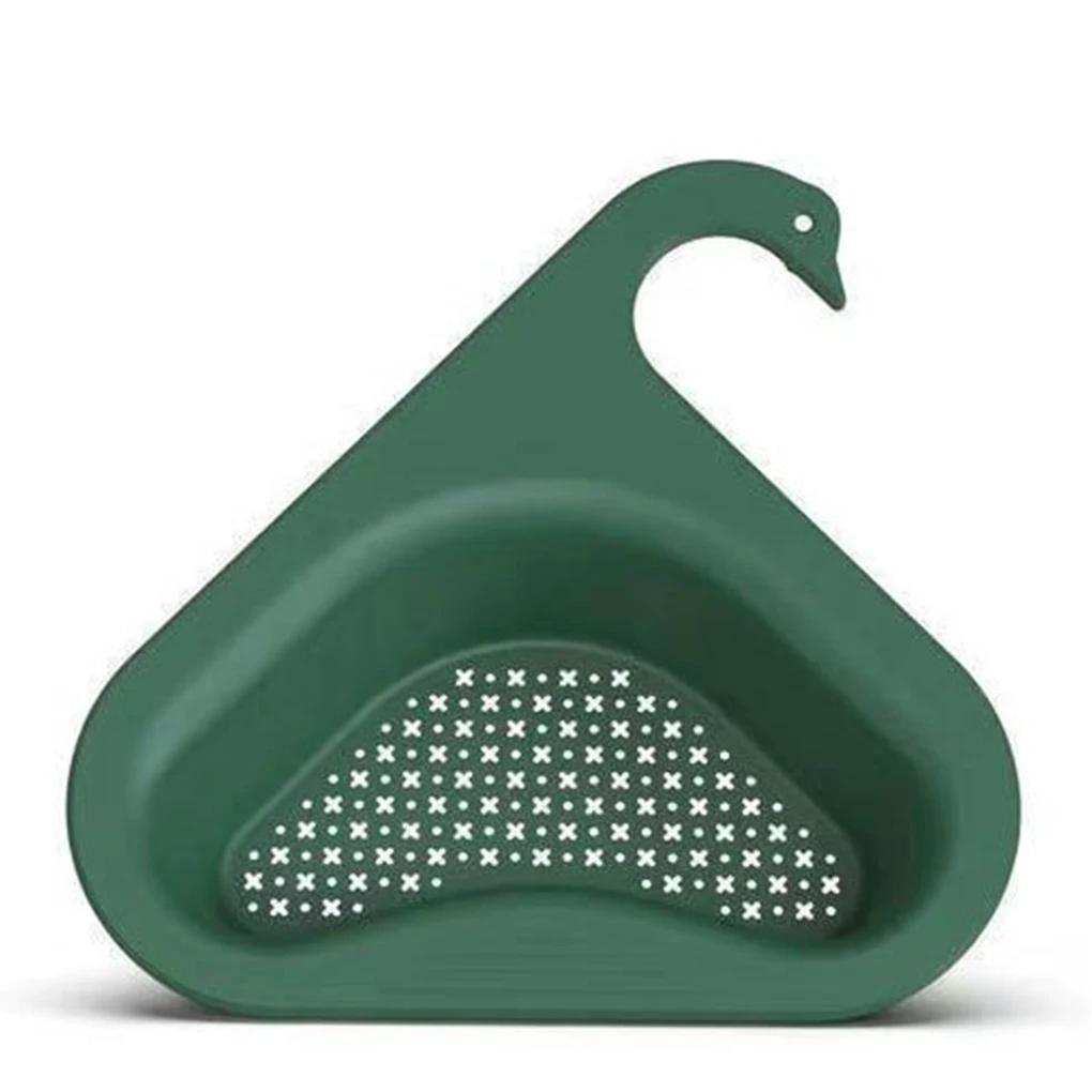 2 шт. раковина, сливная корзина в форме лебедя, бытовая кухонная без перфоратора мойка овощей, многофункциональная треугольная пластиковая стойка для бассейна, фильтр для воды