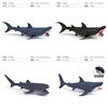 Детская модель морского животного из ПВХ с реалистичным дизайном акулы для образовательных игр и декора