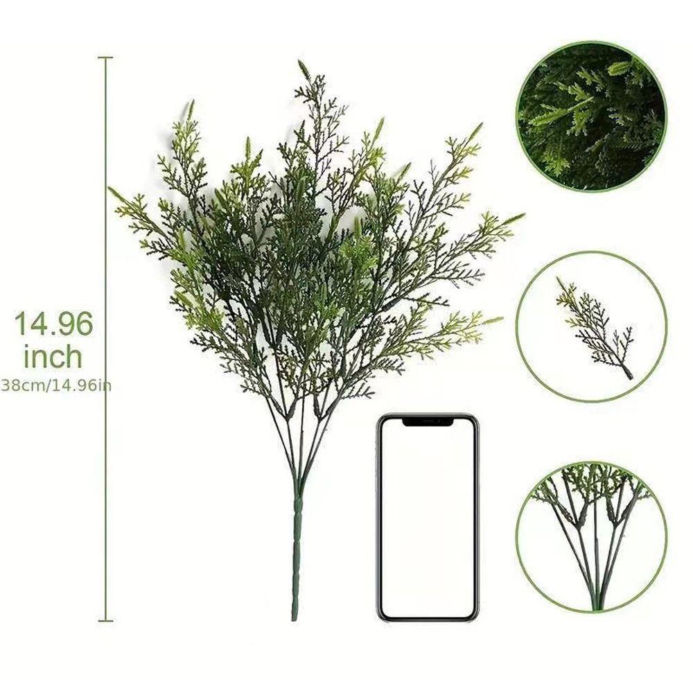 Искусственные цветы кедра Real-Touch, растения, декор своими руками, подарок, элегантные искусственные растения кедра, устойчивые к ультрафиолетовому излучению, реалистичные искусственные стебли сосны