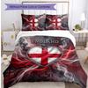 England Football Printed Bedding 3 Piece Set Cozy Breathable Bed Cover Set as Housewarming Holiday Gift