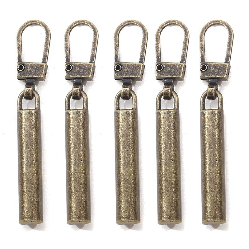 5/10 шт. Съемные металлические пуллеры для слайдеров молнии, головка пуллера молнии, язычок для пуллера молнии, наборы для ремонта молний для DIY шитья сумок, пуховиков