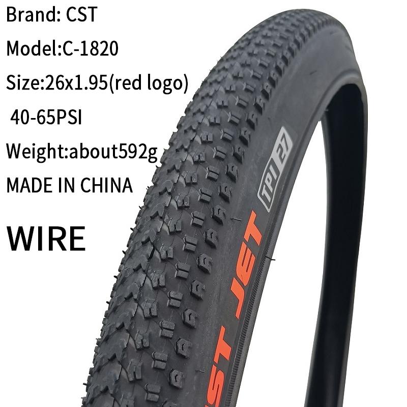 Покрышка для горного MTB велосипеда CST JET C-1820 27TPI Кордовая Велосипедная покрышка pneu 26X1.95 27.5X1.95 27.5X2.1 Красный логотип 26x2.1 29x2.1 Белый логотип