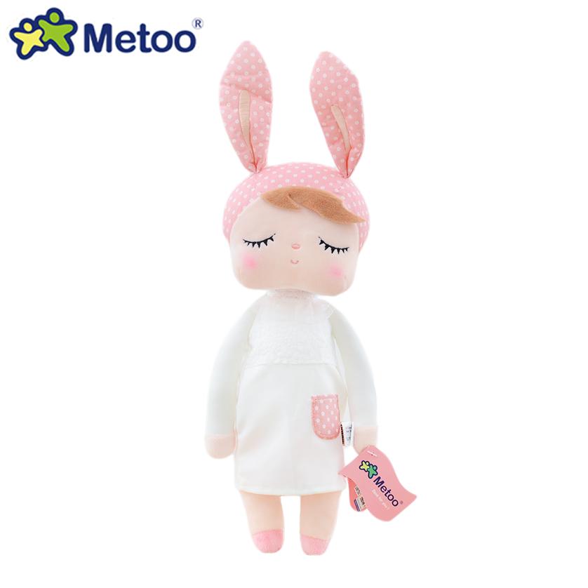 Оригинальная плюшевая кукла Metoo Dream Bunny Angela 13 дюймов, милая, для девочек, мягкие игрушки, подарки на день рождения, идеально для детей, младенцев