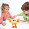 Wind Up Chicken Toy with Somersault Action Plastic Clockwork Chick for Interactive Play Celebration Highlight Chick Toy