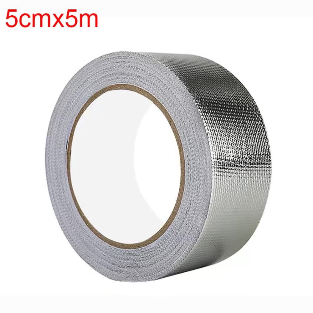 5/10/20M Aluminum Foil Tape Self-Adhesive Fireproof Tape New Foil Tape