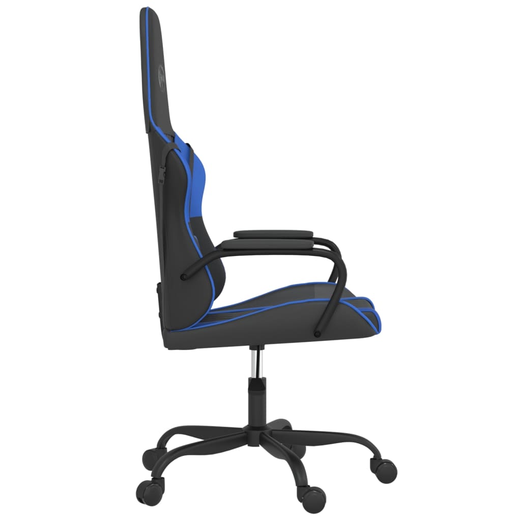 Gaming Chair Black and Blue Artificial Leather