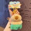Cartoon Capybara Dolls Pendant Island Style Car Keyring Funny Plush Capybara Keychain  Gifts