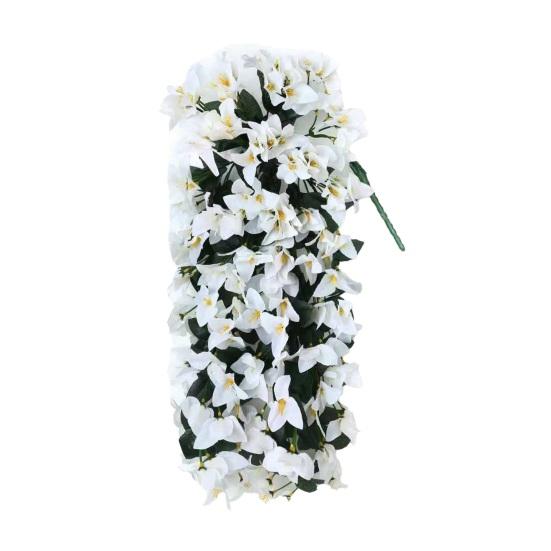 Искусственный цветок бугенвиллеи Искусственная подвесная бугенвиллея для улицы Длинные свисающие лозы Искусственный цветок для двери Веранда Кашпо Ваза Патио Балкон Декор