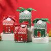 10Pcs Kraft Paper Christmas Gift Box Xmas Ornament Packaging Boxes New Candy Bags New Year