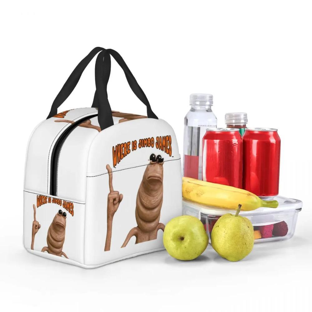 Custom Marcus The Worm Robert Help Thermal Insulated Lunch Bag Women Portable Lunch Container for Travel Multifunction Food Box