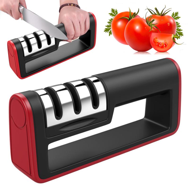 1PC 3 Stages Knife Sharpener Kitchen Sharpening Stone Tungsten Steel and Ceramic Kitchen Knives Accessories