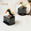 Toothpick Woodpecker Press Bird Dispenser Toothpick Holder Portable Home Office Restaurant Desktop Automatic Toothpick Organizer Container