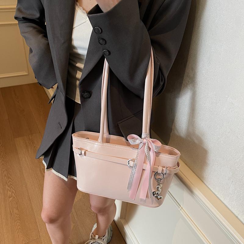 Премиальная сумка-тоут большой вместимости для通勤, женская, новая коллекция весна-лето 2025, универсальная наплечная сумка, модная портативная сумка-тоут