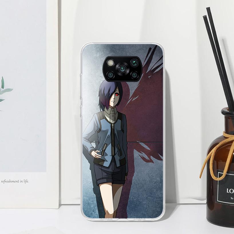 G-Ghoul Tokyo Touka Kirishima Phone Case For Xiaomi Poco X7 X6 X5 M7 M8 Pro F7 Ultra Redmi 15C 15 13C 13 12C 12 10 10C 10A Art F