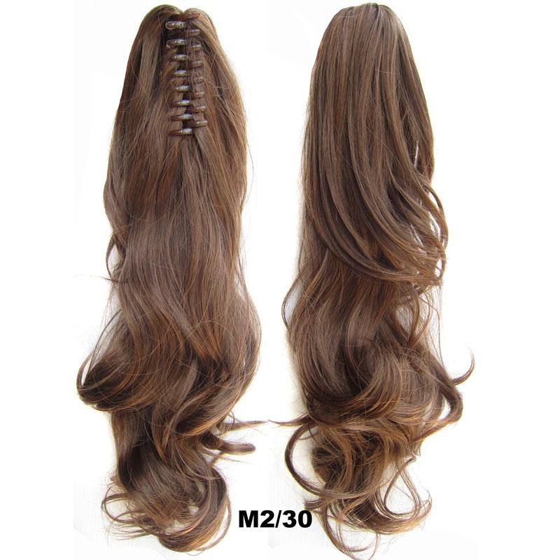 1pc Ponytail Hair Extesnion Long Wavy Hair Claw Clip On Pony Tail Hairpiece 24inch 60cm