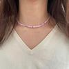 Colorful Beaded Necklace Boho Choker Elegant Beach Necklace Summer Handmade Fade-resistant Jewelry Women Accessory for