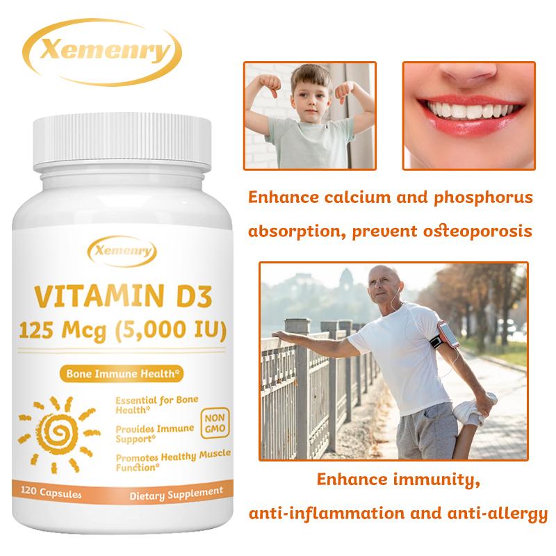 XEMENRY - 125 mcg Vitamin D3 - Bone Health - Immune System