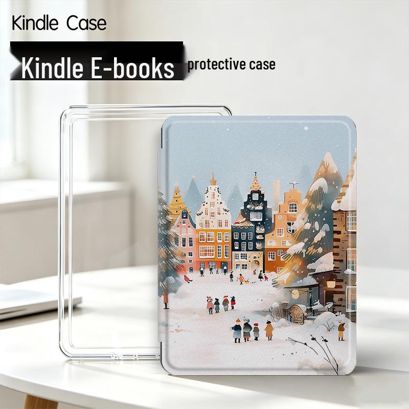 Защитный чехол для электронной книги Kindle: Магнитная съемная версия для молодежи со подставкой для сна - Акрил Силикон (KPW1-6)