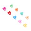 100pcs Mini Claw Clips Double Heart Cute Tiny Hairpin Hair Accessories Children Colorful Hair