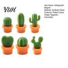 Whiteboard Decoration Magnet 6Pcs Potted Cactus Refrigerator Magnets, Mini Kitchen Fridge Magnet, Memos Notes Photos Holder, Decorative Accessories