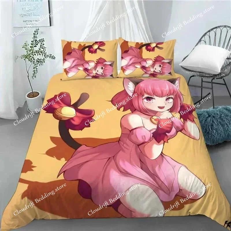 Новый 3D Аниме Каваи Девочки Tokyo.Mew.Mew Постельный Комплект Пододеяльник Постельное Белье Покрывало С Наволочкой Для Ребенка Домашний Текстиль