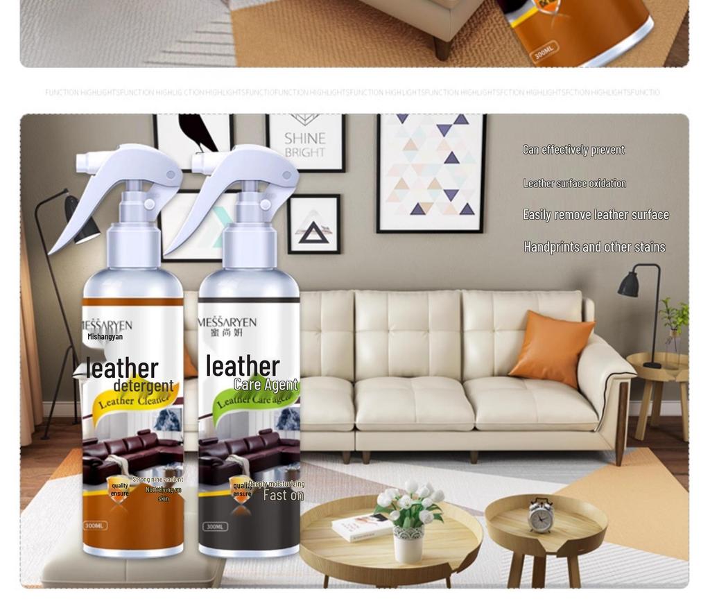 Удалитель пятен и кондиционер для диванов и изделий из натуральной кожи - Безводный крем для ухода за кожей