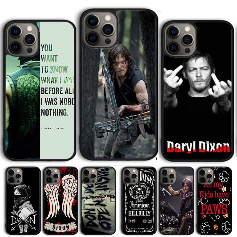 The Walking Dead Daryl D Phone Case Cover For iPhone 17 Air 15 16e 14 13 12 Pro Max 11 Pro Max Plus Coque Shell