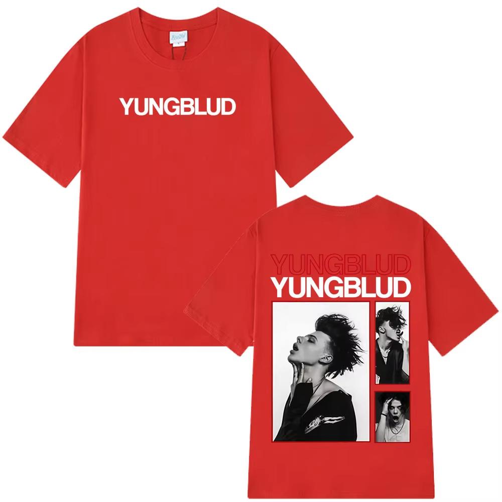 Singer Yungblud Unisexs 100Cotton shirt Y2k IDOLS Album Graphic Oneck shirt Summer Hip Hop fashion High Quality Oversized Tshirt