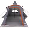 Teepee Tent for 5 Persons Gray and Orange 545 x 450 x 295 cm