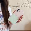 Чехол для iPhone 15 Pro Max с блоками цвета и горошком, противоударный