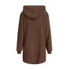 Winter Loose Plush Women's Long Sleeve Hooded Zipper Cardigan Plus Size Jacket